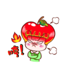 Cutie Apple Girl（個別スタンプ：4）