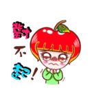 Cutie Apple Girl（個別スタンプ：5）