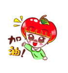 Cutie Apple Girl（個別スタンプ：8）