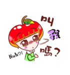 Cutie Apple Girl（個別スタンプ：12）