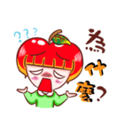 Cutie Apple Girl（個別スタンプ：22）