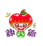 Cutie Apple Girl（個別スタンプ：26）