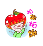 Cutie Apple Girl（個別スタンプ：31）