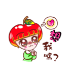 Cutie Apple Girl（個別スタンプ：37）