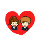 Cute girl ＆ boy Univesity（個別スタンプ：38）