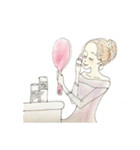 おしゃれな女の子の1日（個別スタンプ：2）