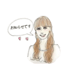 おしゃれな女の子の1日（個別スタンプ：35）