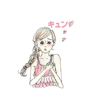 おしゃれな女の子の1日（個別スタンプ：38）