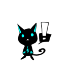 Shadow cat light up！（個別スタンプ：40）