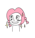 pink hair ANGEL（個別スタンプ：4）