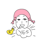 pink hair ANGEL（個別スタンプ：5）