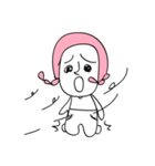 pink hair ANGEL（個別スタンプ：17）