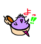 三本毛のブッシー（個別スタンプ：3）