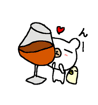 お酒大好きシロクマさん！ white bear sake（個別スタンプ：6）