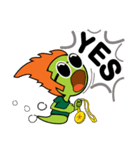 X-Worm ＆ Friend（個別スタンプ：21）