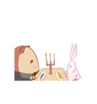The kind bear and the sulky bunny2(EN)（個別スタンプ：29）