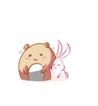 The kind bear and the sulky bunny2(EN)（個別スタンプ：31）