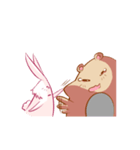 The kind bear and the sulky bunny2(EN)（個別スタンプ：37）