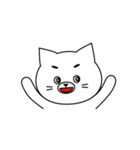 きゅーとなしろねこ。（個別スタンプ：3）