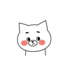 きゅーとなしろねこ。（個別スタンプ：6）