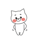 きゅーとなしろねこ。（個別スタンプ：7）