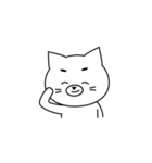 きゅーとなしろねこ。（個別スタンプ：10）