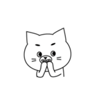 きゅーとなしろねこ。（個別スタンプ：11）