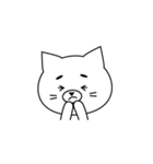 きゅーとなしろねこ。（個別スタンプ：15）