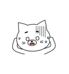 きゅーとなしろねこ。（個別スタンプ：18）