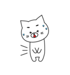 きゅーとなしろねこ。（個別スタンプ：21）
