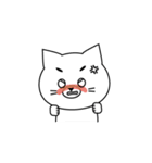 きゅーとなしろねこ。（個別スタンプ：22）
