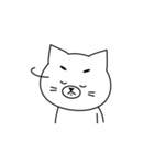 きゅーとなしろねこ。（個別スタンプ：23）