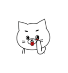 きゅーとなしろねこ。（個別スタンプ：27）
