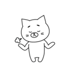 きゅーとなしろねこ。（個別スタンプ：28）