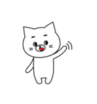 きゅーとなしろねこ。（個別スタンプ：30）