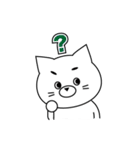 きゅーとなしろねこ。（個別スタンプ：32）