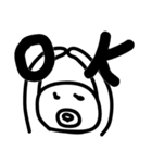 白い生き物たち（個別スタンプ：5）
