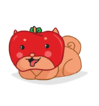 りんごの犬 リンゴケン（個別スタンプ：1）
