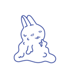 アオイうさぎ（個別スタンプ：2）