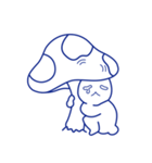 アオイうさぎ（個別スタンプ：4）