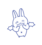 アオイうさぎ（個別スタンプ：7）