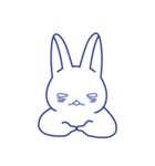 アオイうさぎ（個別スタンプ：15）