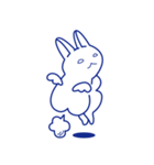 アオイうさぎ（個別スタンプ：28）