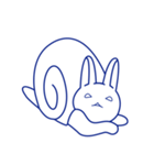 アオイうさぎ（個別スタンプ：29）