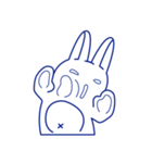 アオイうさぎ（個別スタンプ：30）