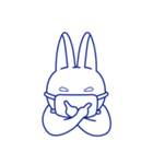 アオイうさぎ（個別スタンプ：33）