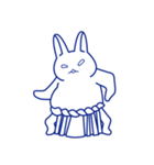 アオイうさぎ（個別スタンプ：37）