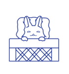 アオイうさぎ（個別スタンプ：39）