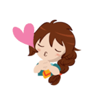 Chabbie the Funny Expressive Cute Girl（個別スタンプ：2）