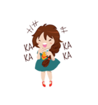 Chabbie the Funny Expressive Cute Girl（個別スタンプ：3）